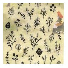 ＃ｸﾞﾘｰﾐﾝｸﾞｼｰﾝｽﾃｯｶｰ 81742 ｿｳｹﾞﾝ 植物 葉っぱ モノクロ ナチュラル デコレーション 草花 アンティーク風 ﾏｲﾝﾄﾞｳｪｲﾌﾞ :4909001817425