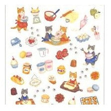 ＃ﾘﾄﾙｷｯﾁﾝｽﾃｯｶｰ 81789 ﾖｳｶﾞｼﾔｻﾝ ねこ スイーツ クッキング柄 焼き菓子 手帳デコ ﾏｲﾝﾄﾞｳｪｲﾌﾞ :4909001817890
