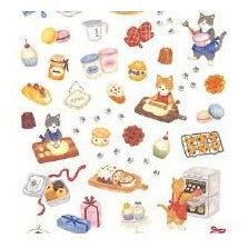 ＃ﾘﾄﾙｷｯﾁﾝｽﾃｯｶｰ 81789 ﾖｳｶﾞｼﾔｻﾝ ねこ スイーツ クッキング柄 焼き菓子 手帳デコ ﾏｲﾝﾄﾞｳｪｲﾌﾞ :4909001817890