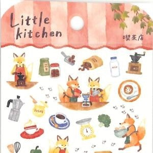 ＃ﾘﾄﾙｷｯﾁﾝｽﾃｯｶｰ 81792 ｷｯｻﾃﾝ きつね カフェ レトロかわいい デコレーション 手帳 アルバム ﾏｲﾝﾄﾞｳｪｲﾌﾞ :4909001817920