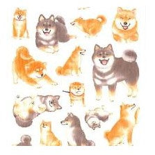 ＃ｲﾛﾊｼｰﾙ 81870 ｼﾊﾞｲﾇ かわいい 癒し系 デコレーション 文房具 手帳用 ﾏｲﾝﾄﾞｳｪｲﾌﾞ :4909001818705