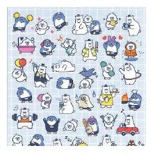 ＃MW ｼｰﾙ 81887 ﾆｯﾁﾓｻｯﾁﾓ キャラクター 動物 ペンギン クマ ゆるい かわいい 面白い おしゃれ ﾏｲﾝﾄﾞｳｪｲﾌﾞ :4909001818873