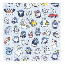 ＃MW ｼｰﾙ 81887 ﾆｯﾁﾓｻｯﾁﾓ キャラクター 動物 ペンギン クマ ゆるい かわいい 面白い おしゃれ ﾏｲﾝﾄﾞｳｪｲﾌﾞ :4909001818873