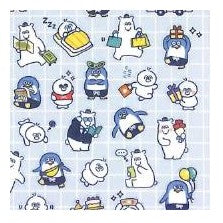 ＃MW ｼｰﾙ 81887 ﾆｯﾁﾓｻｯﾁﾓ キャラクター 動物 ペンギン クマ ゆるい かわいい 面白い おしゃれ ﾏｲﾝﾄﾞｳｪｲﾌﾞ :4909001818873