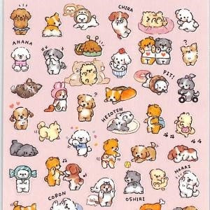 ＃MW ｼｰﾙ 81890 ﾎﾟﾃﾊﾟﾋﾟｰ 子犬 パピー ステッカー かわいい 犬 イヌ 癒し系 手帳 アルバム ﾏｲﾝﾄﾞｳｪｲﾌﾞ :4909001818903