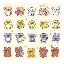 ＃MW ｼｰﾙ 81891 ｳﾙｳﾙ ｱﾆﾏﾙｽﾞ 動物 ステッカー かわいい 子犬 子猫 うさぎ ひよこ くま ぶた ﾏｲﾝﾄﾞｳｪｲﾌﾞ :4909001818910