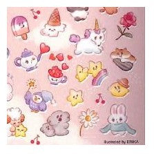 ＃マインドウェイブ イラスト シール YumeYume Sekai ゆめゆめ せかい 82058 ゆめかわいい 動物シール スイーツ ピンク うさぎ デコレーション 癒し かわいい ステッカー ﾏｲﾝﾄﾞｳｪｲﾌﾞ :4909001820586