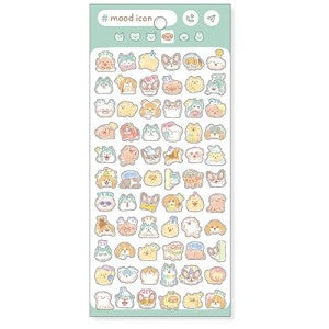 ＃ムードアイコン ステッカー イヌ デコ シール ﾏｲﾝﾄﾞｳｪｲﾌﾞ :4909001825000