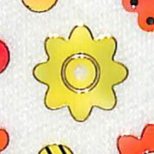＃ふち箔クリアシール clearseal　花 (株)クローズ・ピン :4920097137679