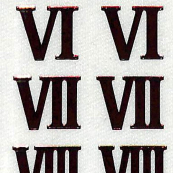 ＃文字シール 箔加工　ローマ数字　赤箔 (株)クローズ・ピン :4920097138928