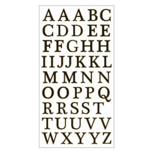 ＃ふち箔ｸﾘｱ文字ｼｰﾙ英文字･黒箔 (株)クローズ・ピン :4920097147968