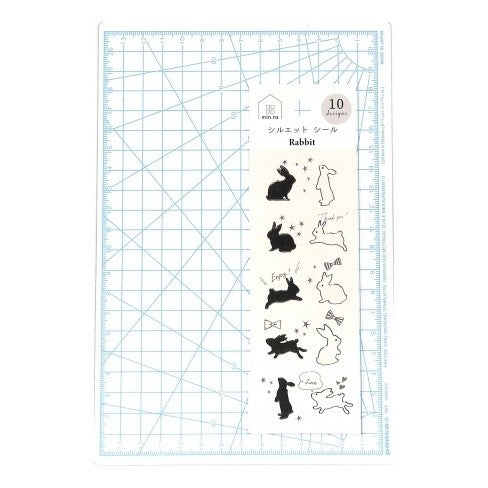 ＃みんなの文具ｼﾙｴｯﾄｼｰﾙうさぎ (株)クローズ・ピン :4920097162510
