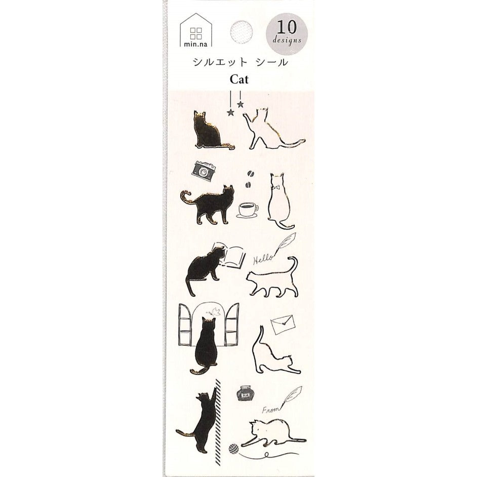 ＃みんなの文具ｼﾙｴｯﾄｼｰﾙねこ (株)クローズ・ピン :4920097162534