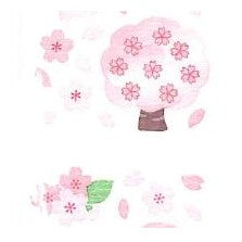 ＃和風ｼｰﾙ 桜の木 春柄 和み系 水彩風 文房具 手帳 奥山 :4935786382247