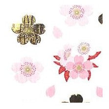 ＃和風ｼｰﾙ さくら 桜 シール ステッカー ピンク 黒 金箔 春 和柄 花びら 桜の花 桜モチーフ デコレーション 手帳 文房具 メッセージカード スクラップブック ラッピング おしゃれ 和風アクセント 奥山 :4935786392789
