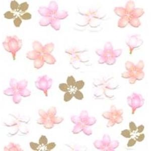 ＃和風ｼｰﾙ 桜金箔 和柄 黒桜 春デコレーション アルバム装飾 奥山 :4935786392796