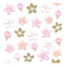 ＃和風ｼｰﾙ 桜金箔 和柄 黒桜 春デコレーション アルバム装飾 奥山 :4935786392796