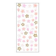 ＃和風ｼｰﾙ 桜金箔 和柄 黒桜 春デコレーション アルバム装飾 奥山 :4935786392796
