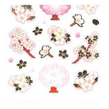 ＃和風ｼｰﾙ 桜の木 春 桜の花 ステッカー デコレーション 奥山 :4935786394240