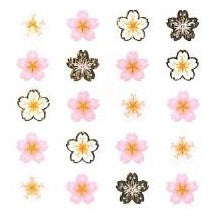 ＃和風ｼｰﾙ 桜 4列 春 花模様 アルバム飾り 和柄 奥山 :4935786394783