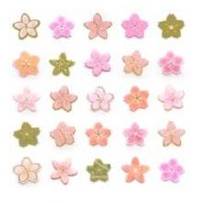 ＃和風ｼｰﾙ 桜 5列 ピンク ゴールド 花びら 春 かわいい 和桜 奥山 :4935786394790