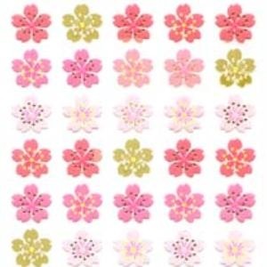 ＃和風ｼｰﾙ ﾘｱﾙ桜 5列 花シール 手帳デコレーション 日記用 春 奥山 :4935786395780