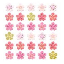 ＃和風ｼｰﾙ ﾘｱﾙ桜 5列 花シール 手帳デコレーション 日記用 春 奥山 :4935786395780