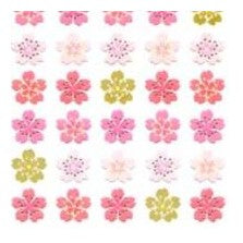 ＃和風ｼｰﾙ ﾘｱﾙ桜 5列 花シール 手帳デコレーション 日記用 春 奥山 :4935786395780