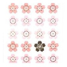 ＃和風ｼｰﾙ 桜 4列 淡いﾋﾟﾝｸ 和紙風 手帳デコ 春デコレーション 奥山 :4935786397784