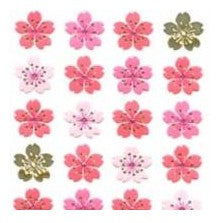 ＃和風ｼｰﾙ 桜 4列 濃いﾋﾟﾝｸ 春 花見 手帳用 アルバム デコレーション 奥山 :4935786398781