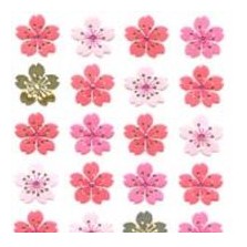 ＃和風ｼｰﾙ 桜 4列 濃いﾋﾟﾝｸ 春 花見 手帳用 アルバム デコレーション 奥山 :4935786398781