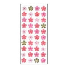 ＃和風ｼｰﾙ 桜 4列 濃いﾋﾟﾝｸ 春 花見 手帳用 アルバム デコレーション 奥山 :4935786398781