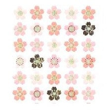 ＃和風ｼｰﾙ 図形桜 5列 デコレーション 文房具 手帳 春 桜模様 奥山 :4935786399788
