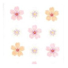 ＃ﾗﾒ入り 桜 ｼｰﾙ ステッカー パステル ピンク オレンジ 春 和柄 花 火花風 手帳 デコレーション メッセージカード スクラップブック ラッピング 文房具 かわいい 和風ステッカー 奥山 :4935786426781