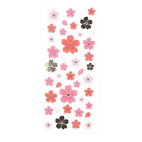 ＃季節 和風ｼｰﾙ 桜 大 中 小 デコレーション ゴールド箔押し 春シール 奥山 :4935786962784