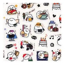 ＃金箔ｽｹｼﾞｭｰﾙｼｰﾙ ｼﾏｴﾅｶﾞ デイリーイベント シール かわいい 癒し系 手帳 カレンダー ﾊﾟｲﾝﾌﾞｯｸ :4938325406299