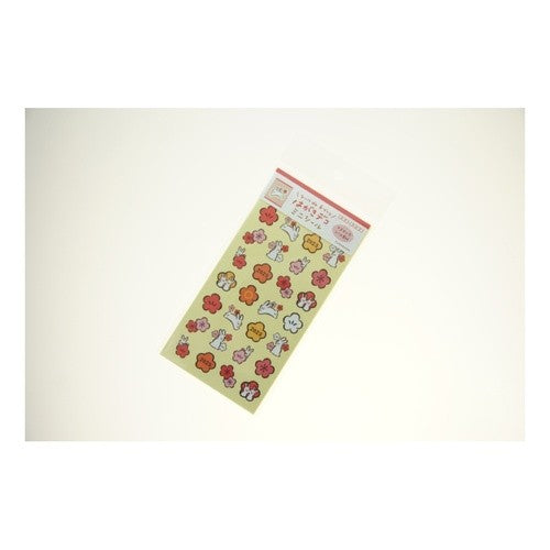 ＃はがきﾃﾞｺﾐﾆｼｰﾙ梅うさぎ 古川紙工(株) :4952270261031