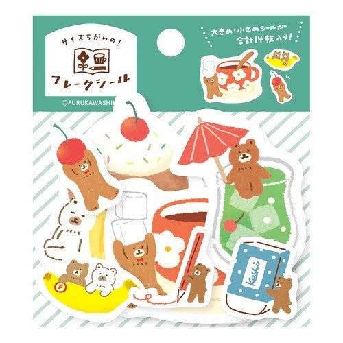 ＃ｻｲｽﾞ違いのﾌﾚｰｸｼｰﾙお手伝いくまわたしびより 古川紙工(株) :4952270305223