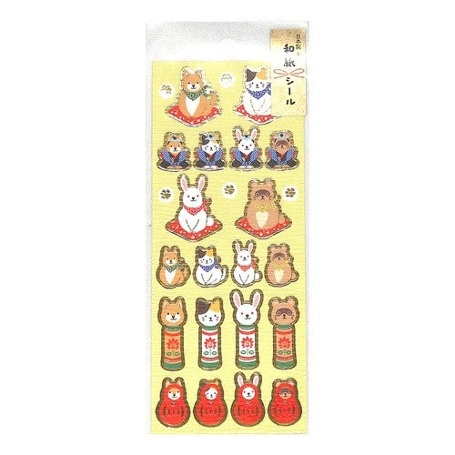 ＃和紙ｼｰﾙ チキュウグリーティングス(株) :4963328309063
