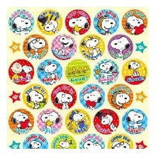 ＃スヌーピー ＃ｽﾇｰﾋﾟｰ 英語のごほうびｼｰﾙ ステッカー かわいい キャラクター 褒めシール PEANUTS カラフル文房具 ﾋﾞﾊﾞﾘｰ :4977524163176