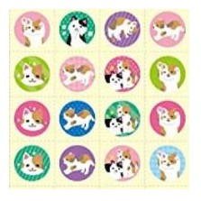 ＃みんなのごほうびｼｰﾙ ﾌﾟﾁ みけねこ 教育用 トイレトレーニング 小学生向け かわいい カラフル ﾋﾞﾊﾞﾘｰ :4977524163299