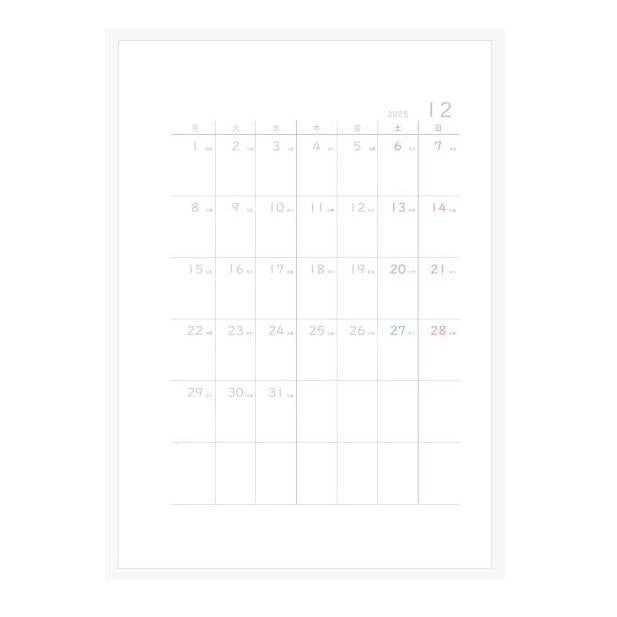 つくるB6  : バースブックノート : オーダーノート オーダー手帳  オーダールーズリーフ 19穴 : スケジュール帳  月間マンスリー