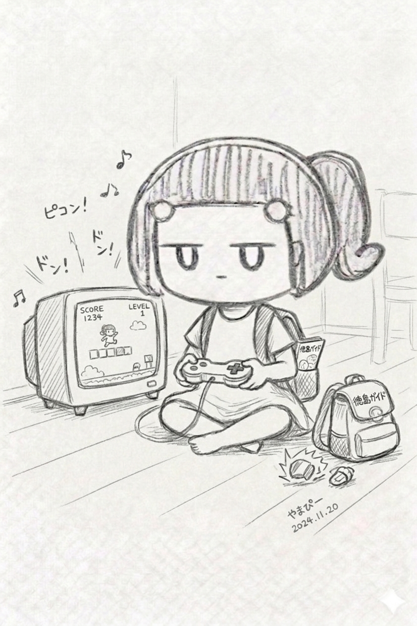 とくしまのやまぴー　手帳のタイムキーパーデコ
